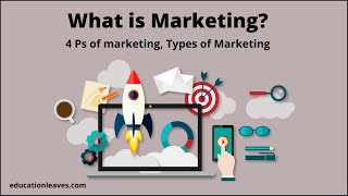 What is Marketing  4 Ps of marketing  Types of Marketing [upl. by Acemat]