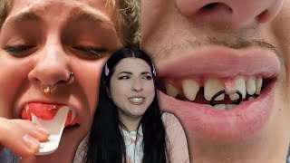 Piercer Reacts To The WEIRDEST Piercing Fails [upl. by Collie425]