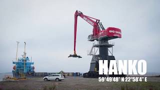 MANTSINEN 300 R Material Handler  Transport Hanko  Gent [upl. by Jeunesse]