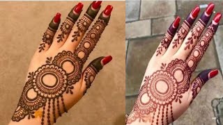 New Stylish Mehendi Design For Back Hand 😍 How to Make Stylish Mehendi  Bridal Malika Mehendi [upl. by Lleunamme]