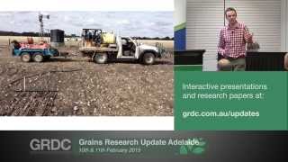 Grains Research Updates 2015  Adelaide  How did sowing early work in 2014  J Hunt [upl. by Latsryc139]