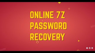 Online 7z Password Recovery [upl. by Leasia]