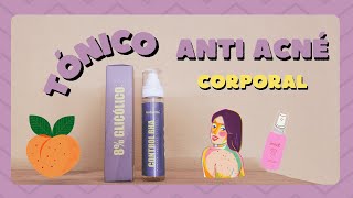 Cómo combatir los granitos del cuerpo Reseña Control BHA Tónico antiacné corporal Naturalú Cosmetics [upl. by Esertap]