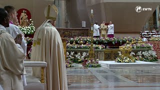 HIGHLIGHTS  Pope Francis presided over the Easter Vigil Mass at the Vatican amp Baptized 8 People [upl. by Cinelli326]