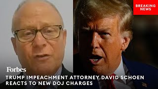 BREAKING NEWS Trumps Impeachment Attorney Reacts To New DOJ Charges As ExPOTUS Goes To Court [upl. by Adest999]