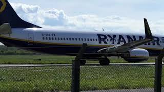 Ryanair Take Off from Dublin airport [upl. by Nnorahs562]