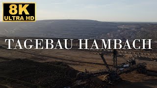 8K Drone Footage  Tagebau Hambacher Forst  Hambach Surface Mine  8K Video and Drone Footage [upl. by Elockcin]