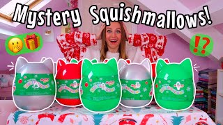 UNBOXING THE NEW GIANT MYSTERY CHRISTMAS SQUISHMALLOWS😍🎁⁉️RARE CRYSTAL TREE HUNT🫢🎄💎 [upl. by Ehsrop]