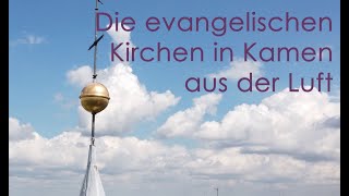 Die evangelische Kirche in Kamen aus der Luft [upl. by Manthei]