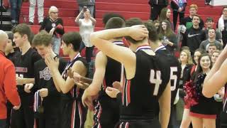 Clearfield Bison Basketball Team Celebrates D9 Championship [upl. by Idarb134]