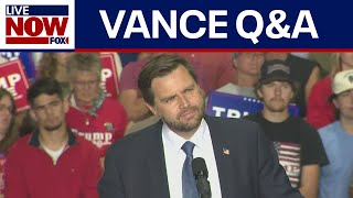 WATCH JD Vance holds QampA during rally in Wisconsin  LiveNOW from FOX [upl. by Esma]