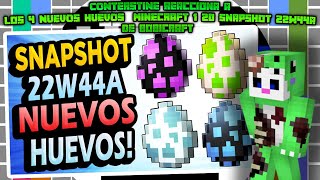 CONTERSTINE reacciona a 👉Los 4 NUEVOS HUEVOS ✅ Minecraft 120 Snapshot 22w44a de Bobicraft 🤯😱 [upl. by Lacsap]