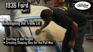 1936 Ford Redesigning the Trunk Lid Part 1 [upl. by Vallo321]