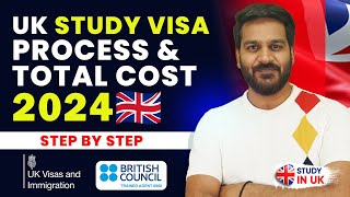 UK Study Visa Process amp Total Cost Step by Step  IELTS Fees Funds IHS Student Visa amp More [upl. by Franzen393]