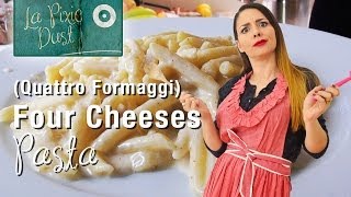 Four Cheeses Pasta Sauce Recipe  Pennette ai Quattro Formaggi [upl. by Anailuj]