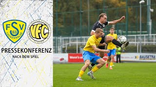 Pressekonferenz  FSV 63 Luckenwalde vs VFC Plauen 01  Sonntag 27102024  SP13 [upl. by Yrrek]