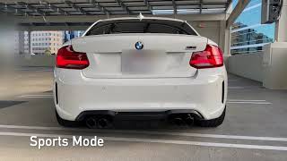 BMW M2 Competition Exhaust Sound Pops Included [upl. by Naj552]