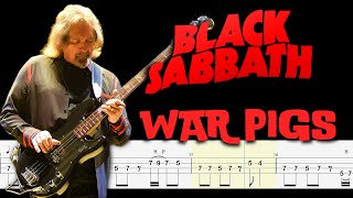 Black Sabbath War Pigs Bass Tabs By ChamisBass [upl. by Janyte]