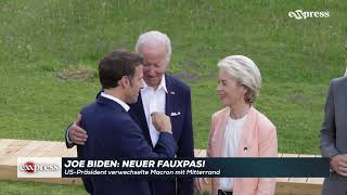 Peinlich Biden verwechselt Frankreichs Macron – mit totem Präsidenten [upl. by Willi]