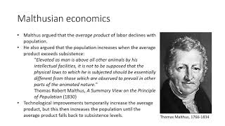 Malthusian economics [upl. by Etnauj]