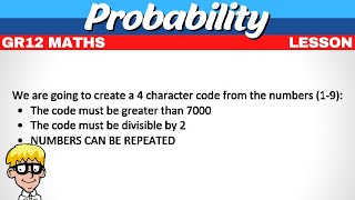 Gr 12 Probability 7 [upl. by Eletnahc]