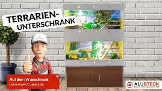 Terrarium Unterschrank selber bauen  DIY Bauanleitung mit ALUSTECK® [upl. by Miltie15]