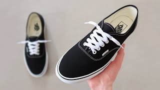 HOW TO LACE VANS AUTHENTIC BEST WAY [upl. by Enileuqcaj]