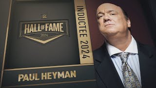 Paul Heyman  WWE Hall of Fame Class of 2024 [upl. by Enorel]