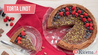 TORTA LINDT crostata morbida al cioccolato al latte  Ricettait [upl. by Llirrem]