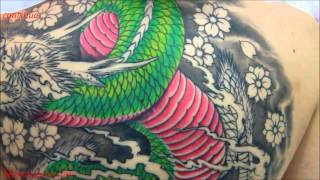 Bebeto Tattoo Studio  Dragão oriental tatuagem em andamento  Dragon  Oriental  In progress [upl. by Nortad]