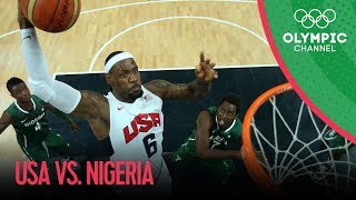 USA v Nigeria  USA Break Olympic Points Record  Mens Basketball Group A  London 2012 Olympics [upl. by Occir428]