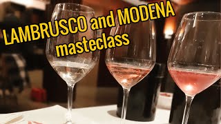 LAMBRUSCO and MODENA masterclass [upl. by Dollie]