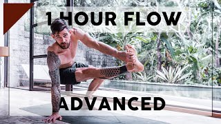 1Hour Advanced Vinyasa Yoga  Breathe and Flow Yoga [upl. by Trembly]