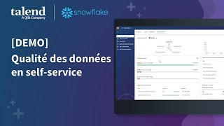 DEMO La qualité des données en mode selfservice avec Talend sur Snowflake [upl. by Yddur557]