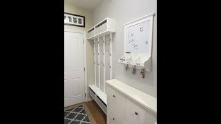 DIY Mudroom Coat Rack and Storage [upl. by Novert]