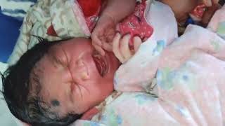 Newborn Baby Taking Birth DoseOPV0 Birth Dose Vaccine newbornbaby baby newborn [upl. by Fawna486]