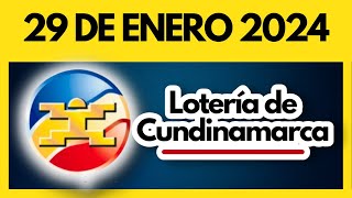 LOTERIA DE CUNDINAMARCA último sorteo del lunes 29 de enero de 2024 💫✅💰 [upl. by Arraeic]