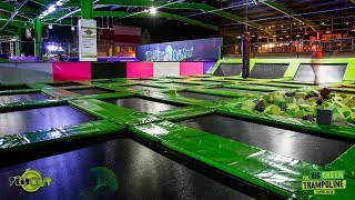 Welcome To The Countrys Biggest Trampoline Theme Park  Flip Out Chester [upl. by Arelc]