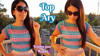 top Ary tejido a crochet  tejidos joss ropa [upl. by Adriena]