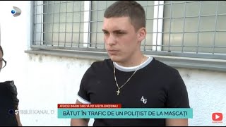 Stirile Kanal D  Batut in trafic de un politist de la mascati  Editie de dimineata [upl. by Alyakcim837]