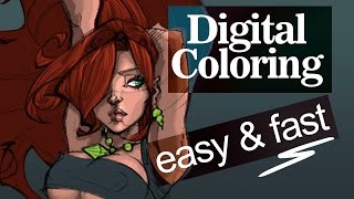 How to color  easy and fast technique in Photoshop [upl. by Yonit]