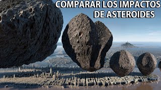 ¿El fin de la Tierra？ Comparar impactos de asteroides ¿Qué pasaría con la Tierra tras un impacto？ [upl. by Runkle992]