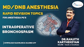 Intraoperative Bronchospasm [upl. by Einnok]