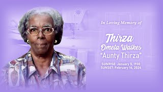 Celebrating The Life of Thirza Ometfa Walkes [upl. by Analise]