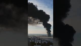 Smoke Engulfs Russian Fuel Depot in Belgorod After Ukrainian Drone Strike Massive Fire Erupts [upl. by Lina548]