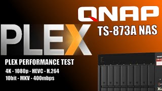 QNAP TS873A NAS Plex Tests  4K amp 1080p [upl. by Adnuahs740]