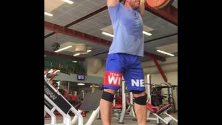 175kg385lb x 5 Push Press  Dmitry Klokov  Olympic Weightlifting [upl. by Hector]