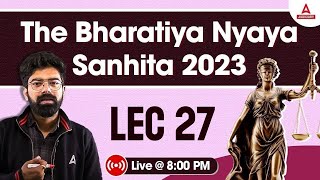 Bharatiya Nyaya Sanhita 2023  भारतीय न्याय संहिता  Lecture27  BNS By Amit Anand Sir [upl. by Namsu908]