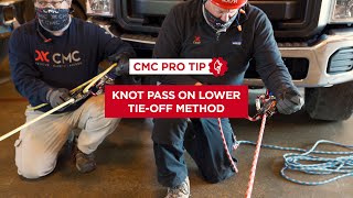 How to Pass a Knot on a Lower Through the CLUTCH Using the TieOff Method  CMC Pro Tip [upl. by Scribner]