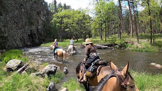 French Creek South Dakota horseback riding trails 2023 Part 1 [upl. by Bowie599]